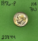 1976 Roosevelt Dime 10c BU Brilliant Uncirculated Mint Set Gold Tone See Pics