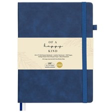 Classic Lined Journal Notebook 8.5x11" A4 Hardcover 200 Pages, Blue