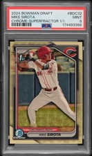 Marketplace image: 2024 BOWMAN DRAFT CHROME-SUPERFRACTOR 1/1 #BDC32 MIKE SIROTA 1/1 PSA 9