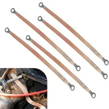 5 PCS Car Engine Grounding Strap Kit, 3 25 cm + 2 33 cm 6 mm² Eight Hole 