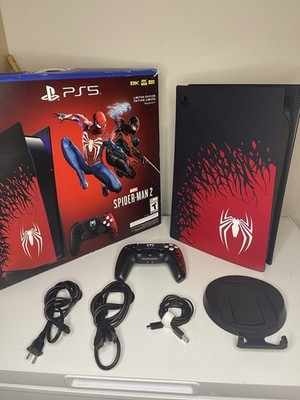 Sony PS5 Blu-Ray Edition Console Spider-Man 2 Limited Edition Bundle - Red/Black