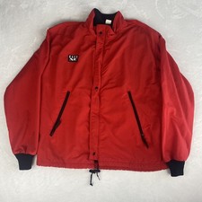 Vintage Koch XC Sporthill Jacket Adult Large Red Ski Full Zip Made in USA