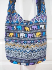 Hippie Boho Crossbody SLING Shoulder Bag  14 inches x Length 33 inches