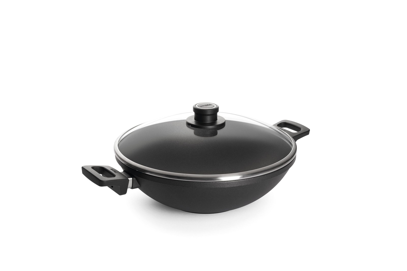 Woll Guss-Wokpfanne Schwarz 32 cm Aluminium-Kokillen-Guss 25290₽