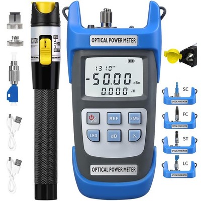 2 PCS Rechargeable Optical Power Meter AC510A 50~+26dBm Tester Test Pen