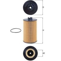 ÖLfilter Mahle OX 161D FüR Mercedes-Benz Vario Kipper Triebkopf