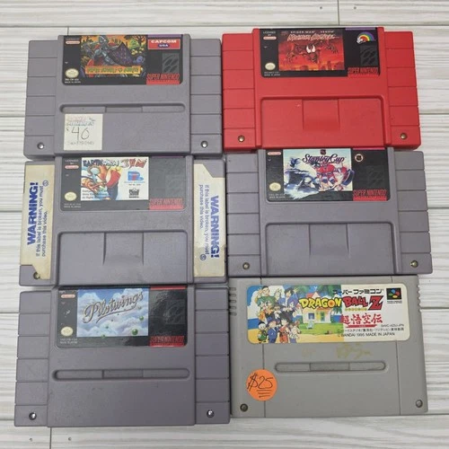 New ListingSuper Nintendo SNES Video Games (Untested) Lot of 6