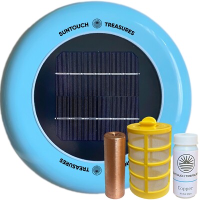 NEW - Solar Pool Maid Mineral System   Solar-Powered Floating Mineral Accessory
