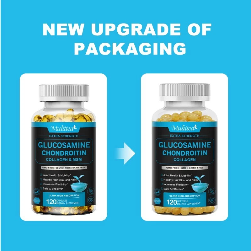 2x Glucosamine Chondroitin with D3 Collagen Support Bones Health, Joint Support - Image 2 of 4