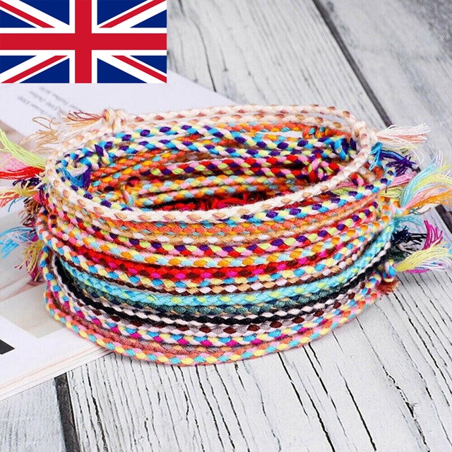 Handmade Lucky Tibetan String Tassel Knots Thread Rope Bracelet Ethnic Jewelry Handmade Lucky Tibetan String Tassel Knots Thread Rope Bracelet Ethnic Jewelry
