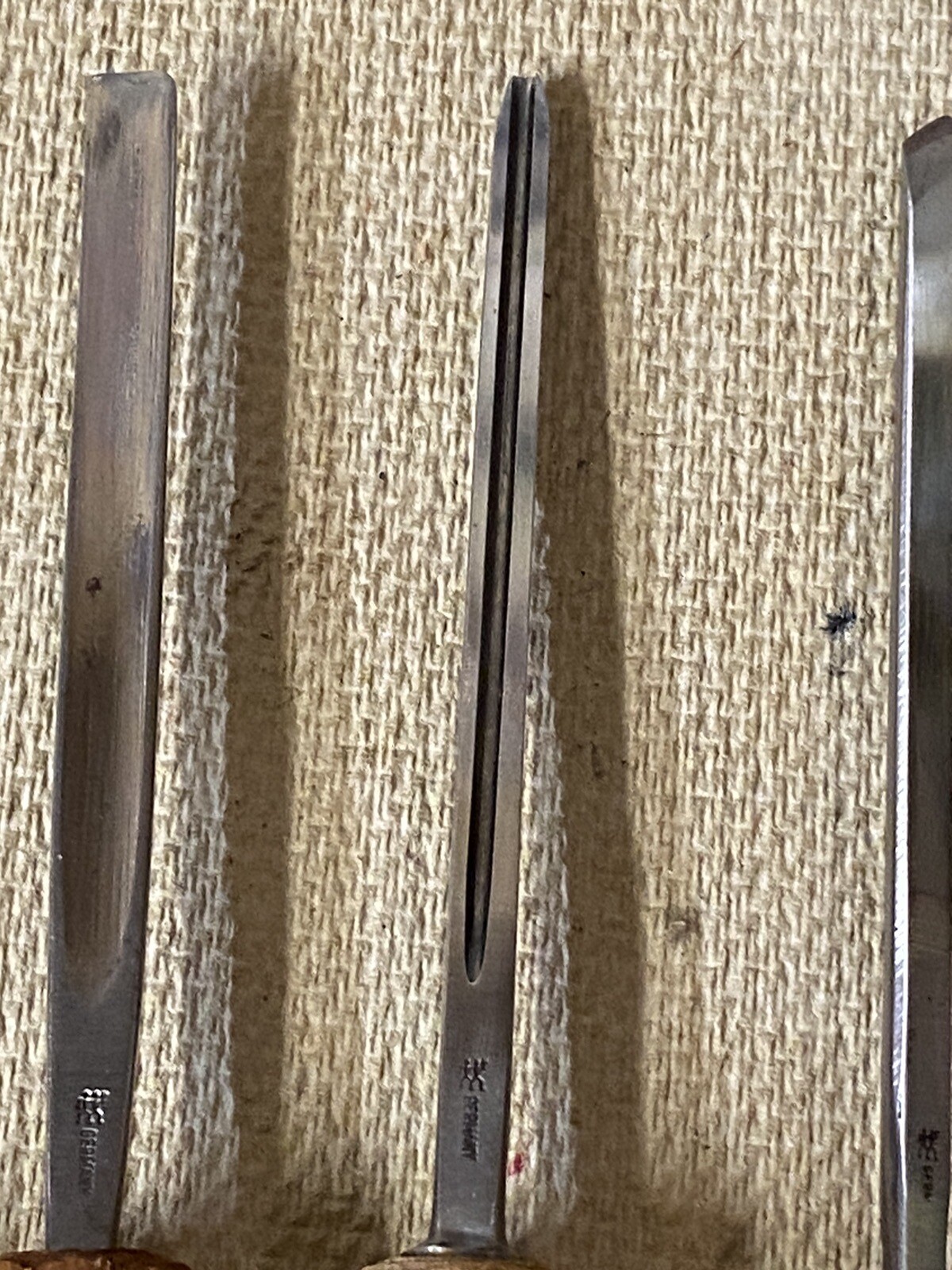 Vintage Hand Wood Carving Gouges And Chisels Made In Germany ..Set Of 8