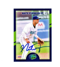 Nate Furman 2023 Lynchburg signed autograph baseball card Brookhaven PA