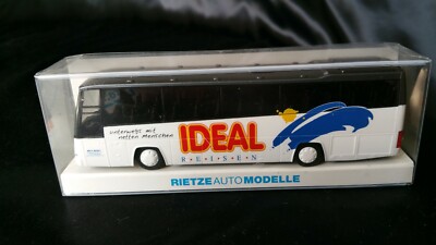 Seltenes neuwertiges RIETZE AUTO MODELLE Volvo B12-600 Euro-Comet Ideal-Reisen