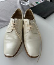 ROMEO Herren Schuhe HOCHZEIT Größe 42 ELFENBEIN Gebraucht 