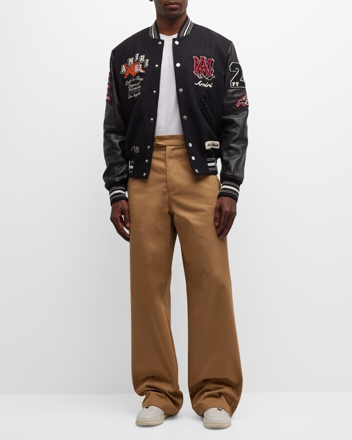 Amiri Men's Wool Vintage Patch Varsity Bomber Jacket | eBay
