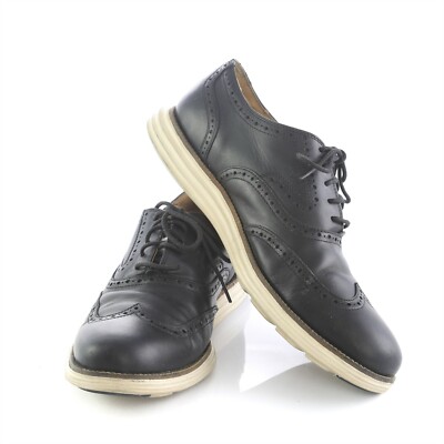 cole haan grand os black wingtip