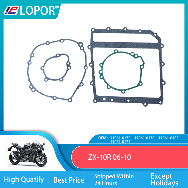 LOPOR Engine Cylinder Crankcase Repair Gasket Apply to Kawasaki ZX
