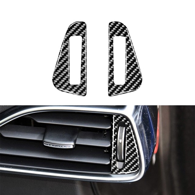 Carbon Fiber Side Air Vent Cover Trim For Jaguar FPACE XE XF X760 X260