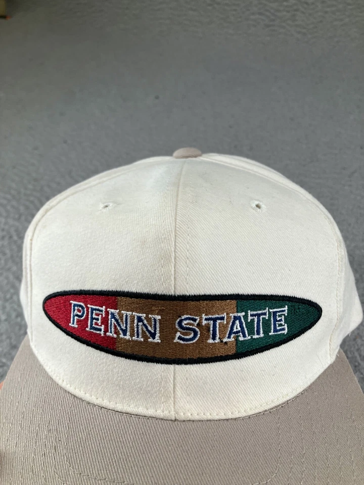 Chapéu Snapback Vintage Penn State Nittany Lions Agulha Americana Logotipo Boné Raro - Imagem 2 de 4