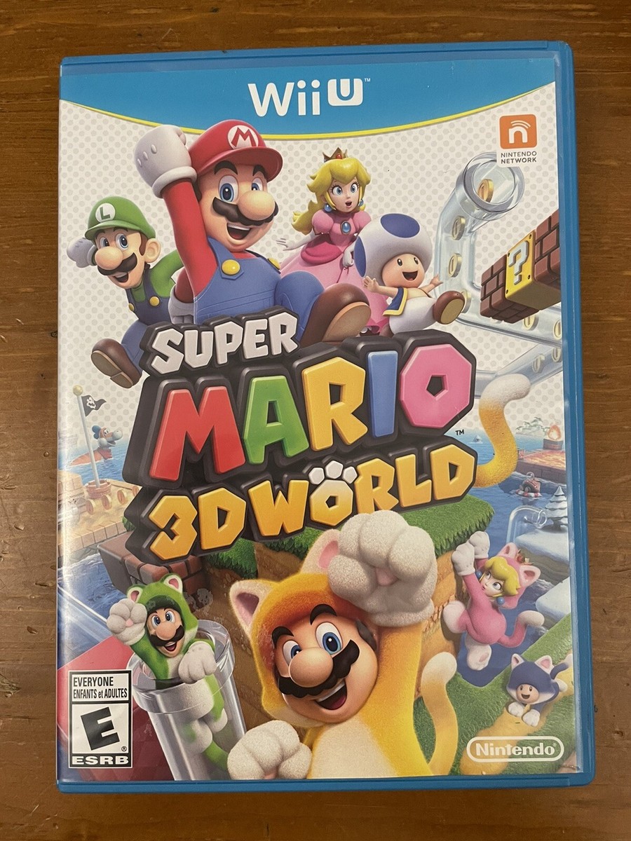 Super Mario 3D World Nintendo Wii U Game Complete With Manual