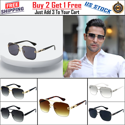 Sunglasses Men Women “Evo 1” Retro Aviator Style Double  display picture 1