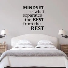 Mindset is What Separates The Best from The Rest - Motivational Quotes Wall Deca