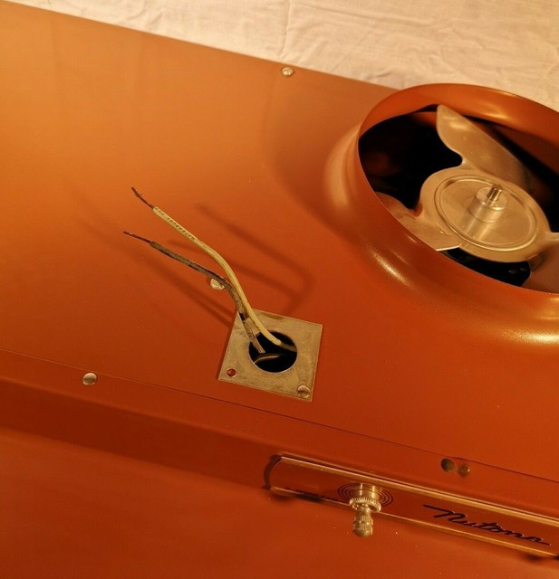 Nutone Colonial Copper Enamel 36" Vintage Range Hood Fan 7" Round Duct