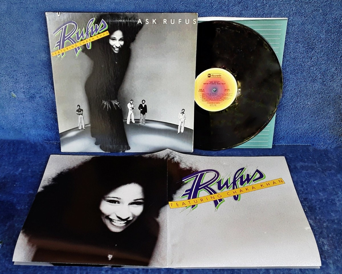 RUFUS (CHAKA KHAN) - ASK RUFUS - ABC LP - GATEFOLD COVER + POSTER