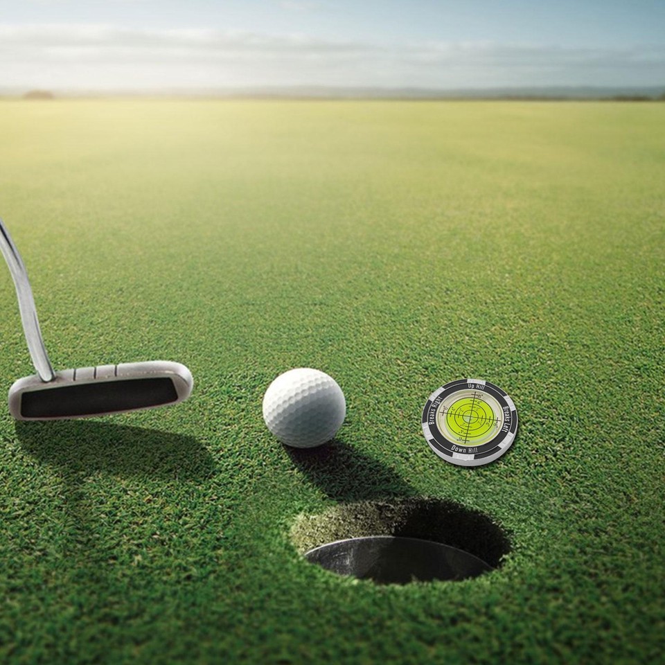 Golf Green Reader Pro Putt Golf Ball Marker round Bubble Level High