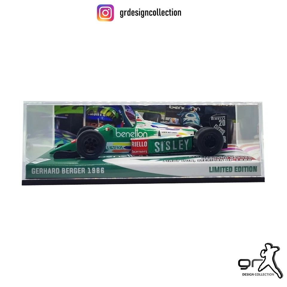 Gerhard Berger - Benetton B186 - F1 Winner Mexican GP 1986 / Altaya - IXO / 1:43 - Immagine 2 di 4
