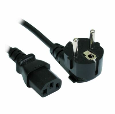 EURO 1,8M NETZKABEL 250V, SCHUKO CEE7 16A AUF C13 10A AUF IEC60320 0,75MM² CA01