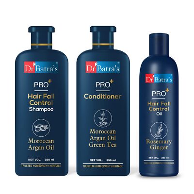 Dr Batra's  PRO+ Hair Fall Control Shampoo & Conditioner, Oil, 900ml