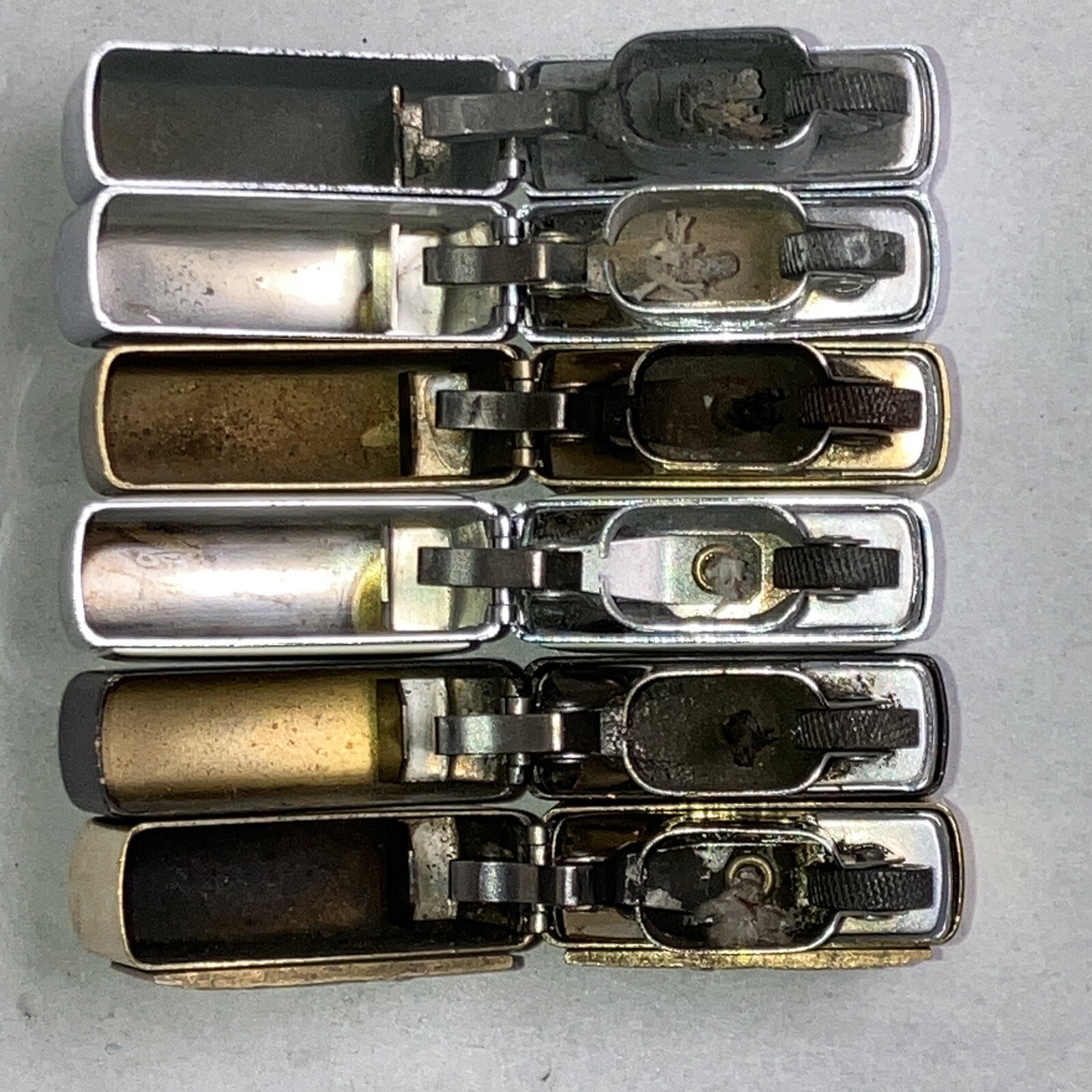 Lot Of 6 Vintage Zippo Lighters eBay