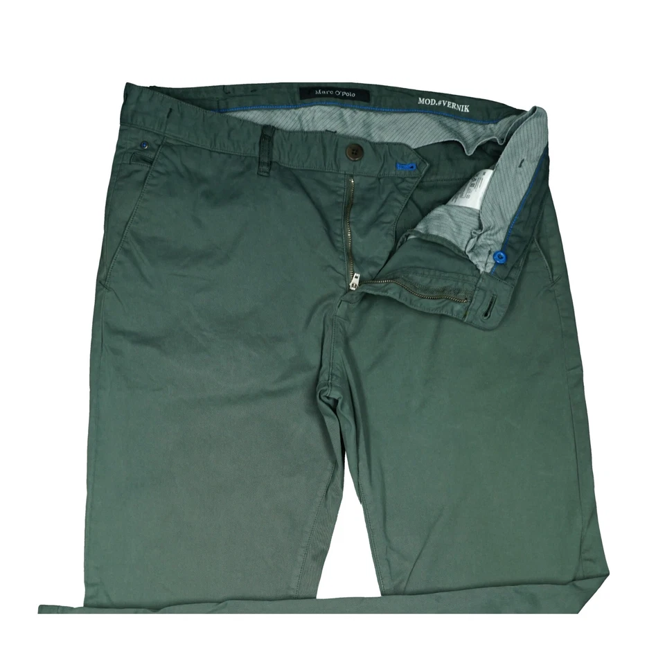 Marc o Polo W33 Jeans Hose Armee grün Herren Vernik regular F. stretch Chino L34 - Bild 3 von 4