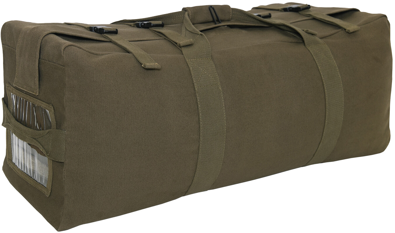 Olive Drab Canvas Gen II Duffle Bag 2 Strap Backpack Tactical Army Type Duffel