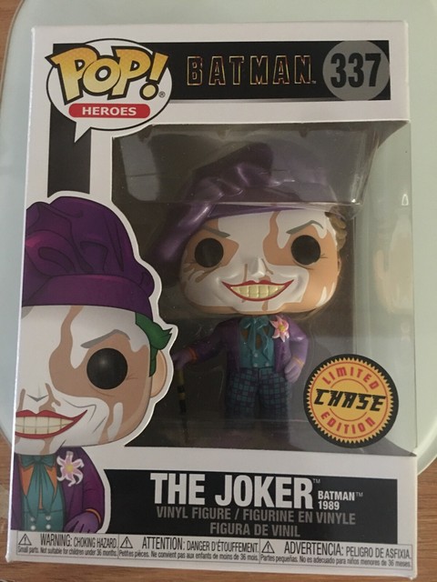 FUNKO POP! HEROES THE JOKER BATMAN 1989 #337 CHASE LIMITED EDITION - DAMAGED | eBay