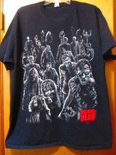 The Walking Dead Pack Of Zombies T Shirt, Black, XL Men's (Jerzees)