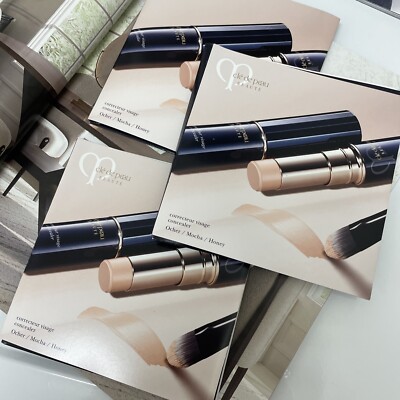 3x Cle De Peau Correcteur Visage Concealer Sample 3 shades Ocher, Mocha, Honey