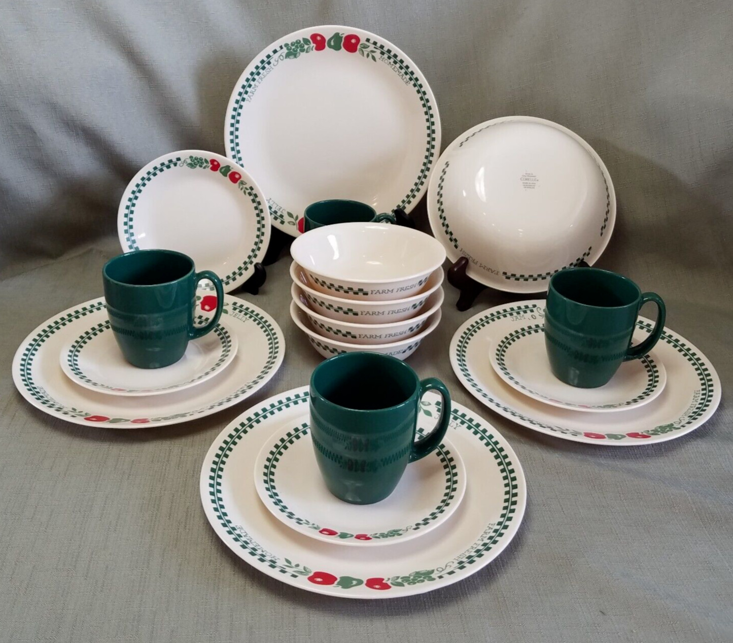 Service For 4 + One Serving Bowl New