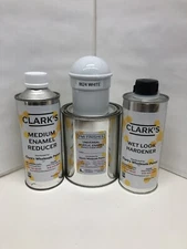 8624 White Quart Kit Single Stage ACRYLIC ENAMEL Car Auto Paint Kit