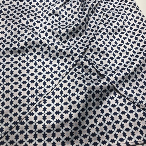 H&M Skirt Womens Size 8 Blue Pink Print Faux Wrap Lightweight Tulip Pencil Mini - Picture 4 of 21