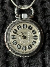Monachina Anni 1980 Orologio Da Tasca Borsa Ciondolo Da Collo Per Donna Ragazza