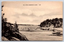 Postcard ME Mill Cove Harborside Maine AX14