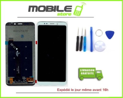 Écran Complet (LCD + Vitre Tactile) Pour Xiaomi Redmi 5 Plus - Blanc/Noir 5.99" - Neuf