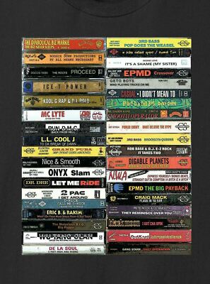 90's Hip-Hop Cassette Tapes - Mix Tapes mixtape - 100% Ringspun