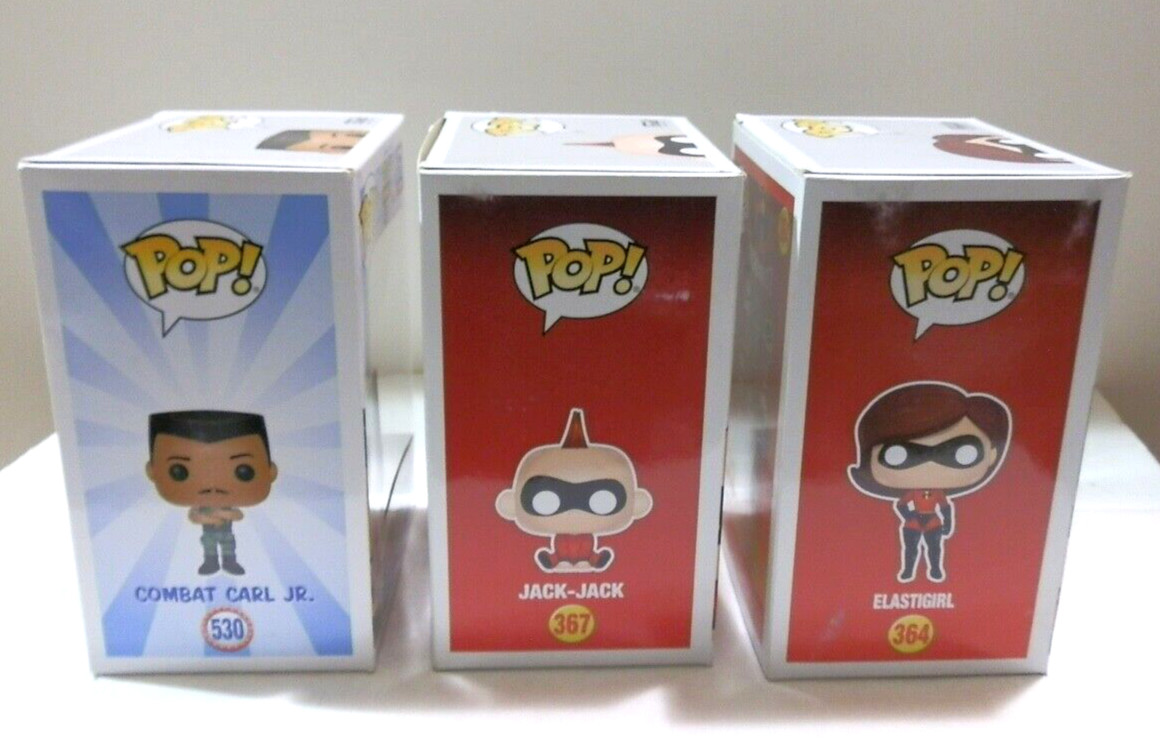 Funko Pop Disney Pixar Lot Of 6 Incredibles 2 Wreck-It Ralph Vinyl Figures