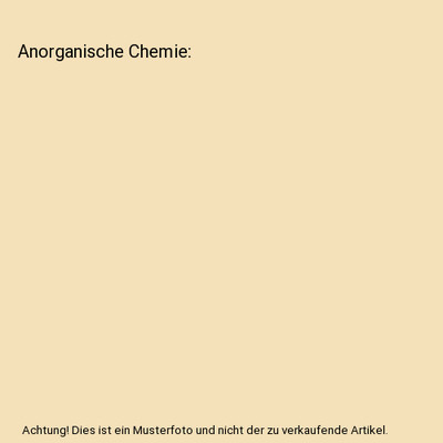 Anorganische Chemie, Erwin Riedel