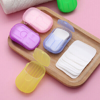 2PCS Portable Soap Dish Holder Travel Camping Hiking Disposable Cleaning Case 