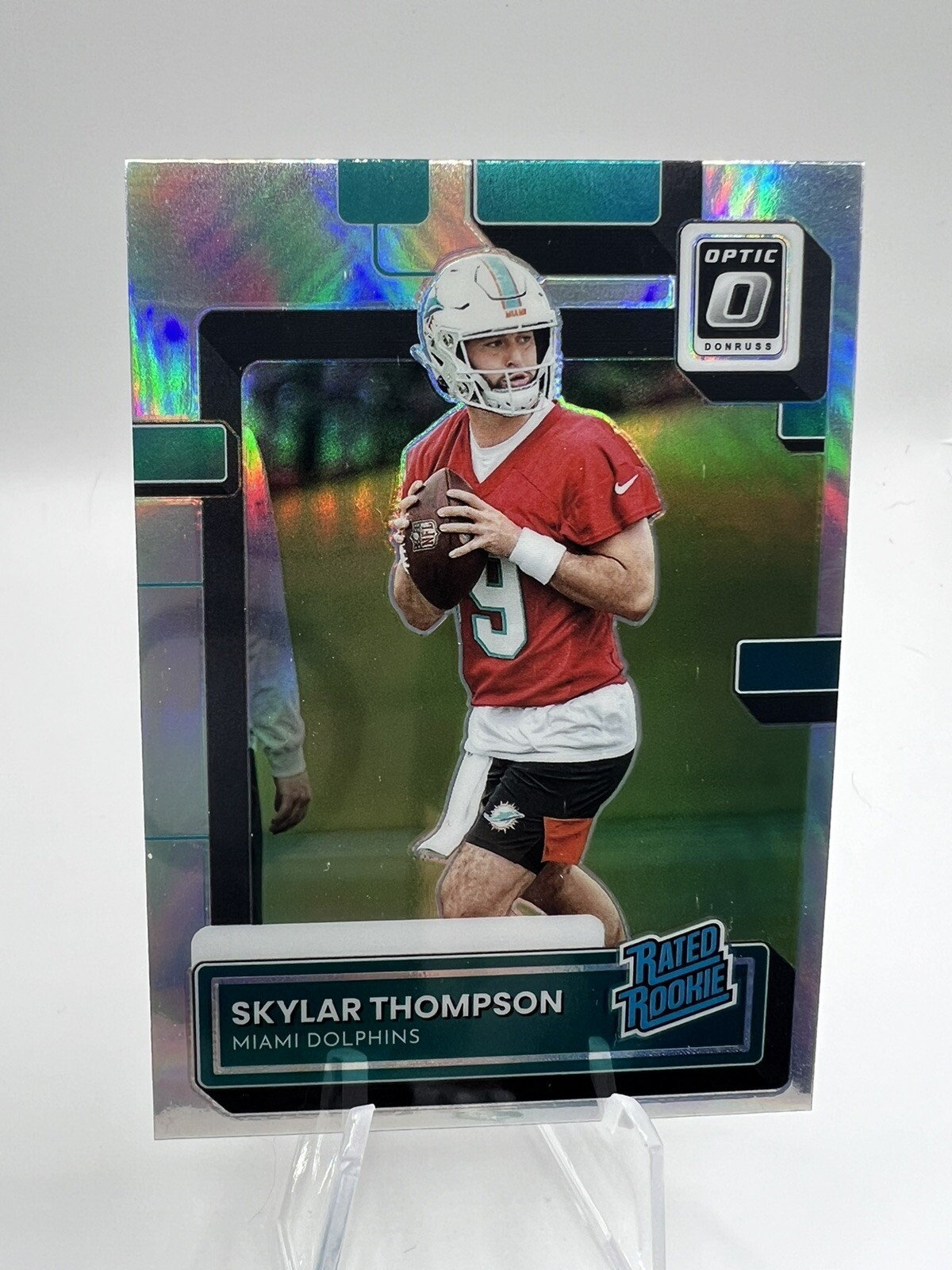 2022 Panini Donruss Rated Optic Preview Holo Skylar Thompson #P-375 Rookie RC