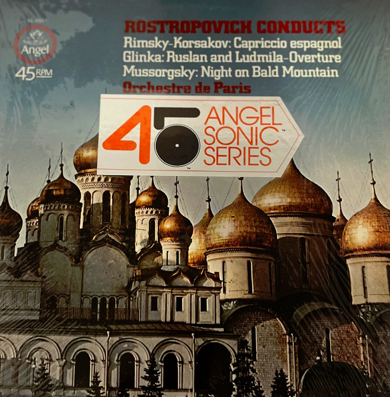 vinyl records Classical Music Orchesta De Paris conductor Rostropovich-image